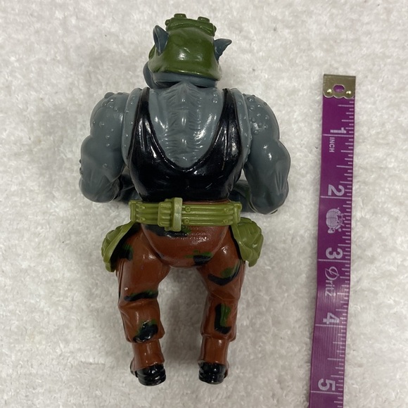 1988 TMNT Teenage Mutant Ninja Turtles Rocksteady Figure - Picture 4 of 4